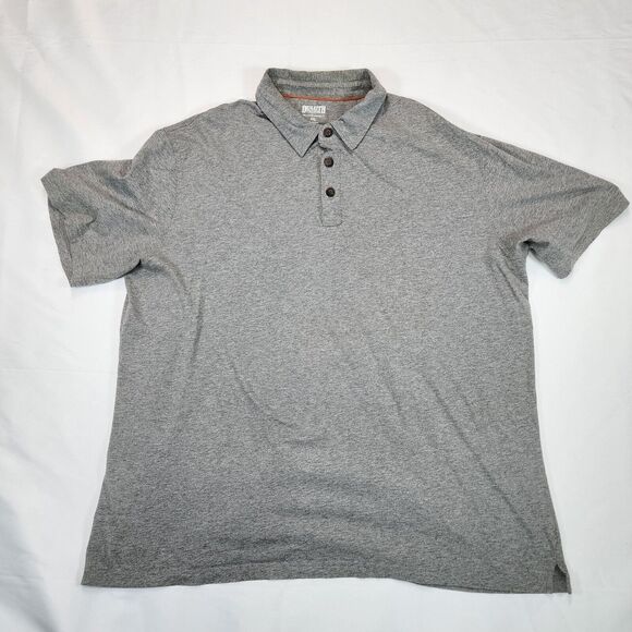 Duluth Trading Company Men’s Gray Spillfighter Longtail T Polo Shirt Size 2XL - Picture 1 of 16